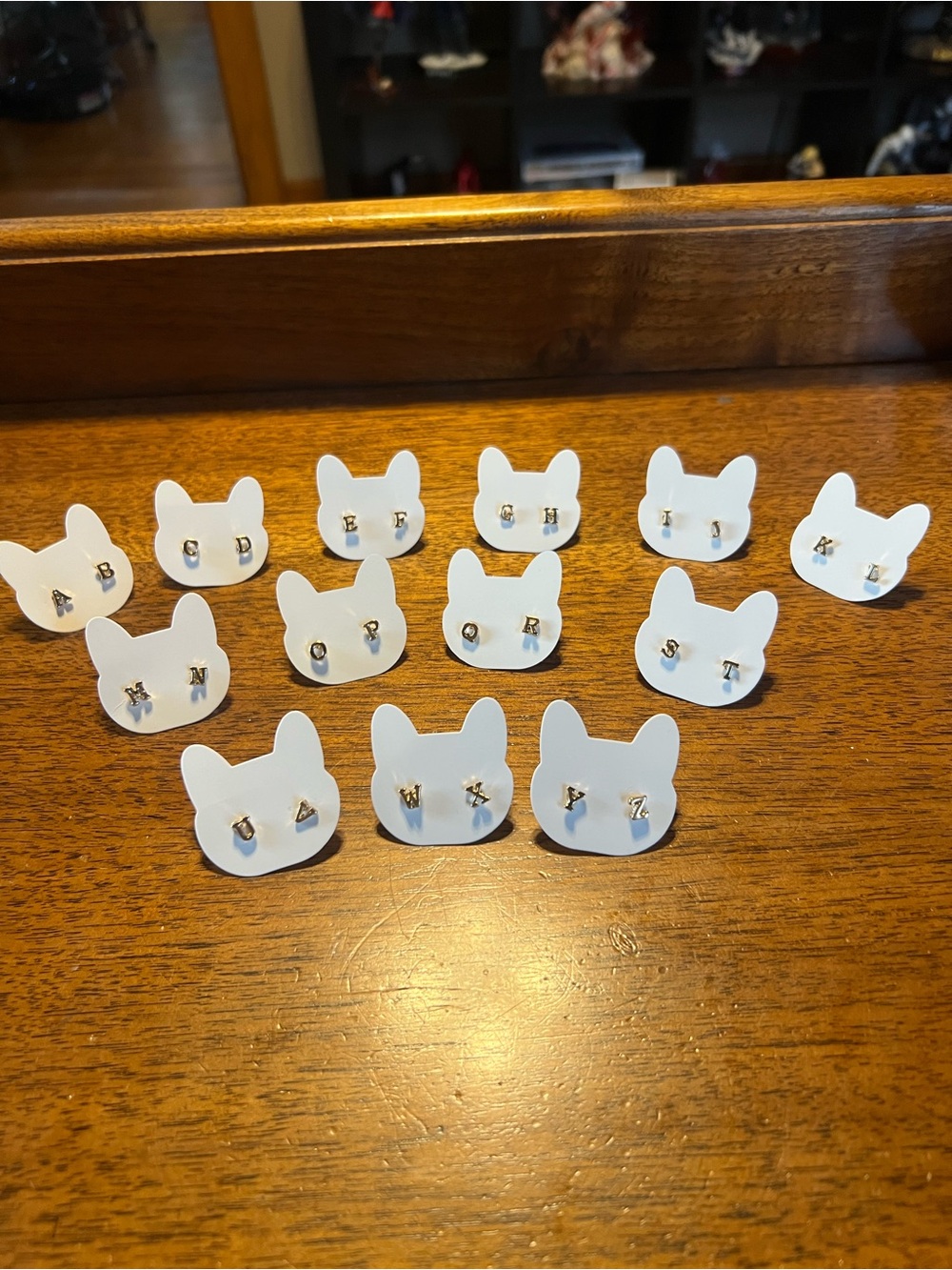 13pc Alphabet Earring Bundle